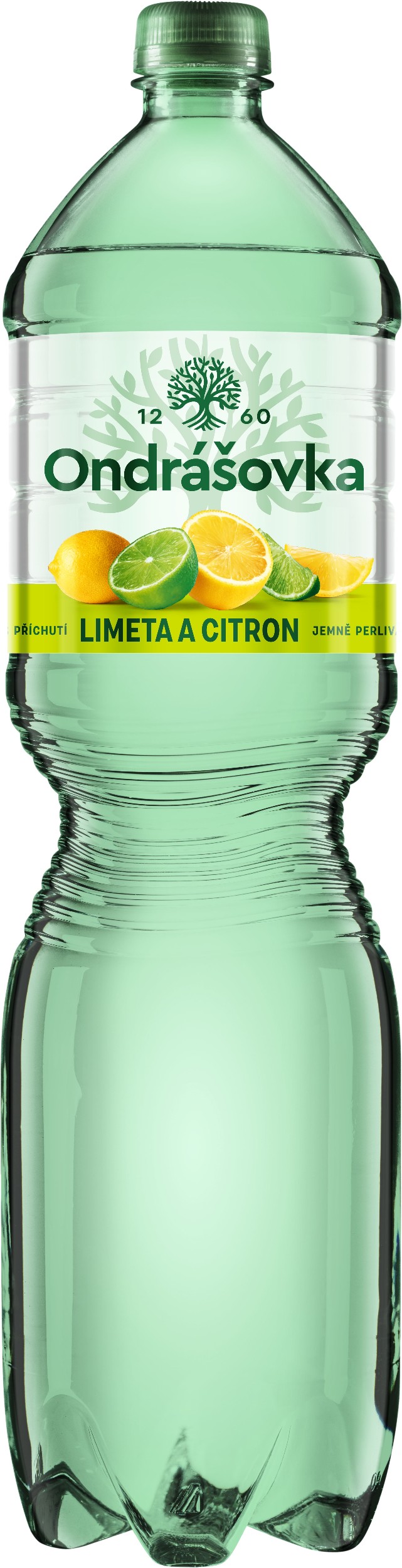 Ondrášovka Jemně perlivá minerální voda s příchutí limetka a citron 1,5 l