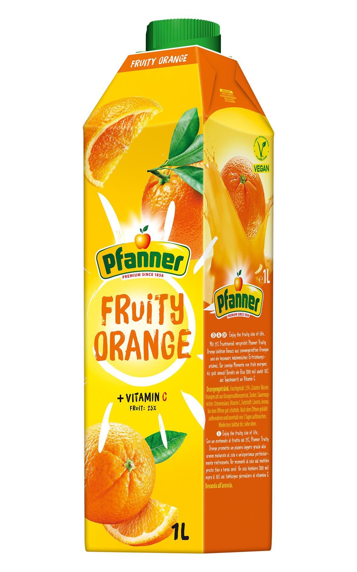 Pfanner Fruity Pomeranč 25% 1l