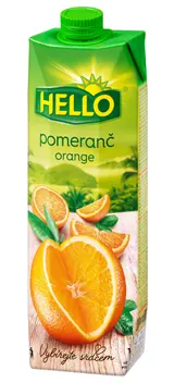 Hello 50% pomeranč 1 l