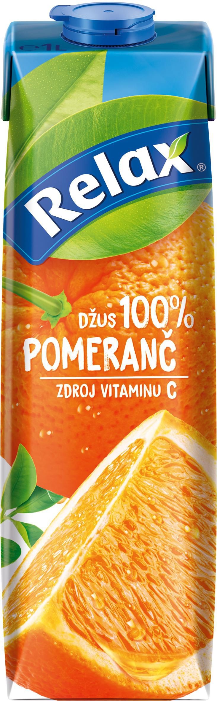 Relax 100% džus Pomeranč 1 l