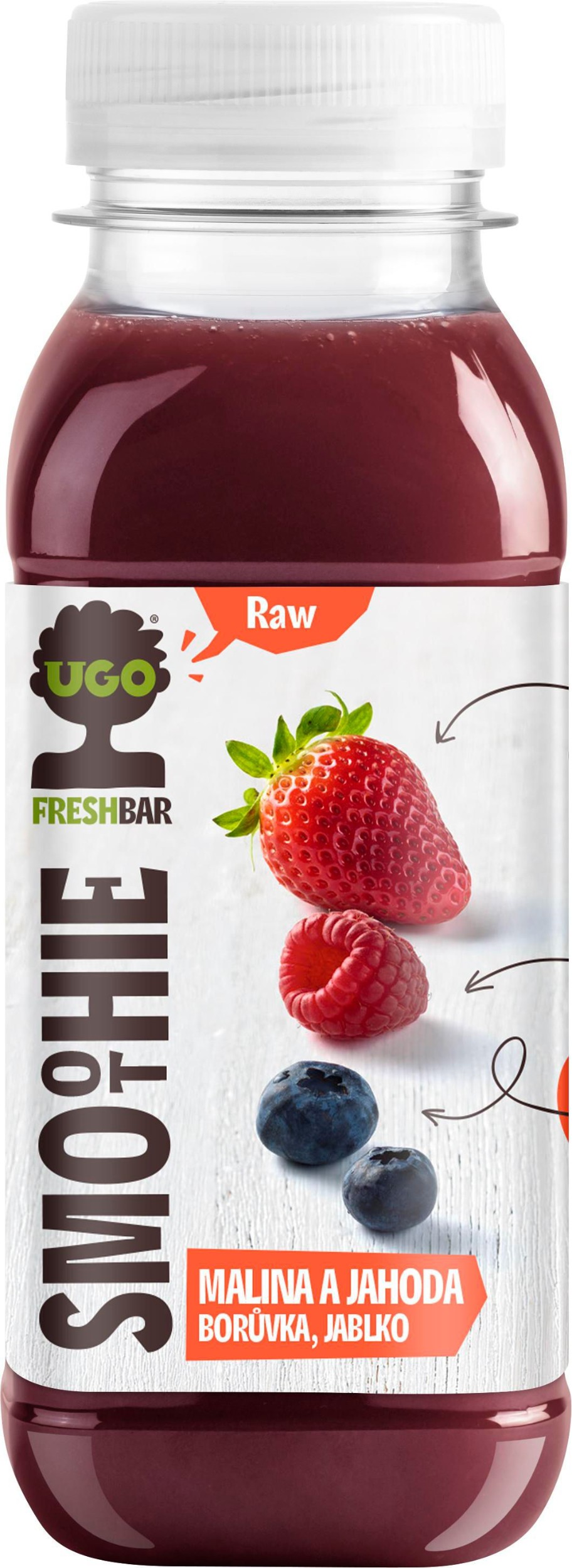 Ugo Malina/jahoda/borůvka/jablko 250 ml