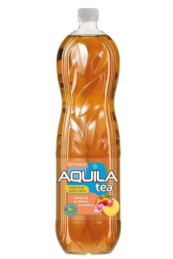 Aquila Tea.m Černý čaj se šťávou z broskve 1,5 l