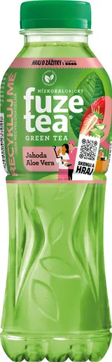 Fuzetea Strawberry Aloe Stevia Green Ice Tea 0,5 l