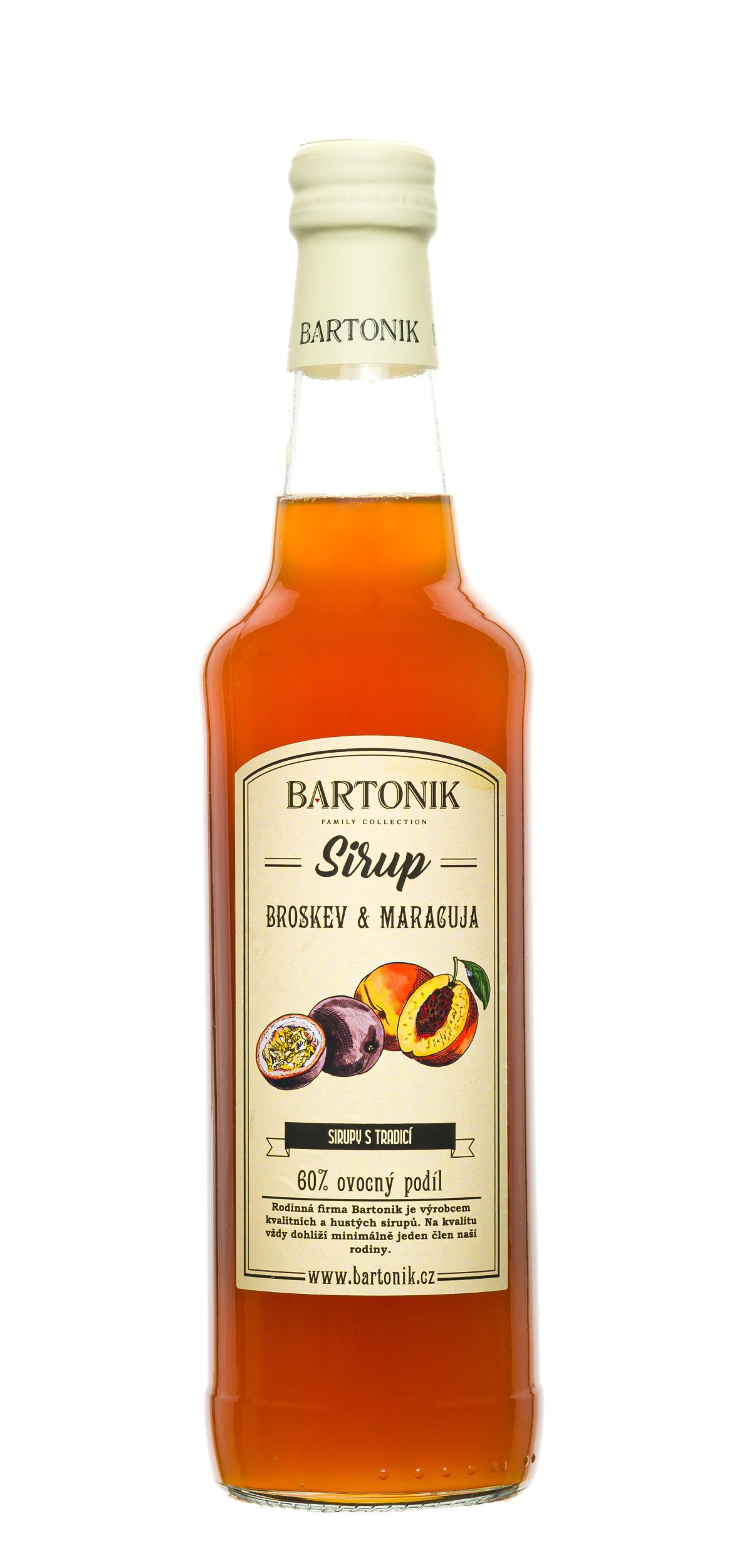 Bartonik Sirup broskev & maracuja 0,5l