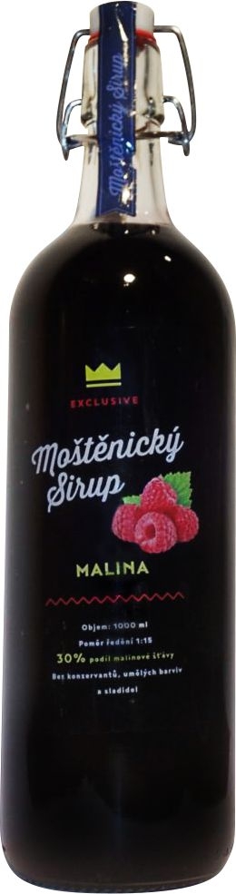 Moštěnický sirup Exclusive Malina 1 l