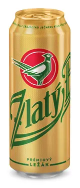 Zlatý Bažant pivo ležák světlý plech 0,5 l