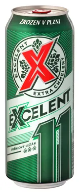 Excelent 11° prémiový ležák pivo plech 0,5 l
