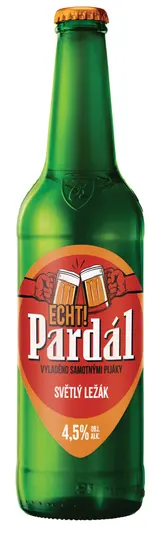 Pardál Echt světlý ležák 11° pivo 0,5 l