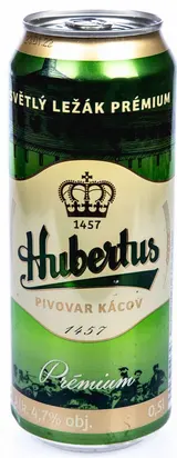 Hubertus Světlý Ležák 0,5l Plech