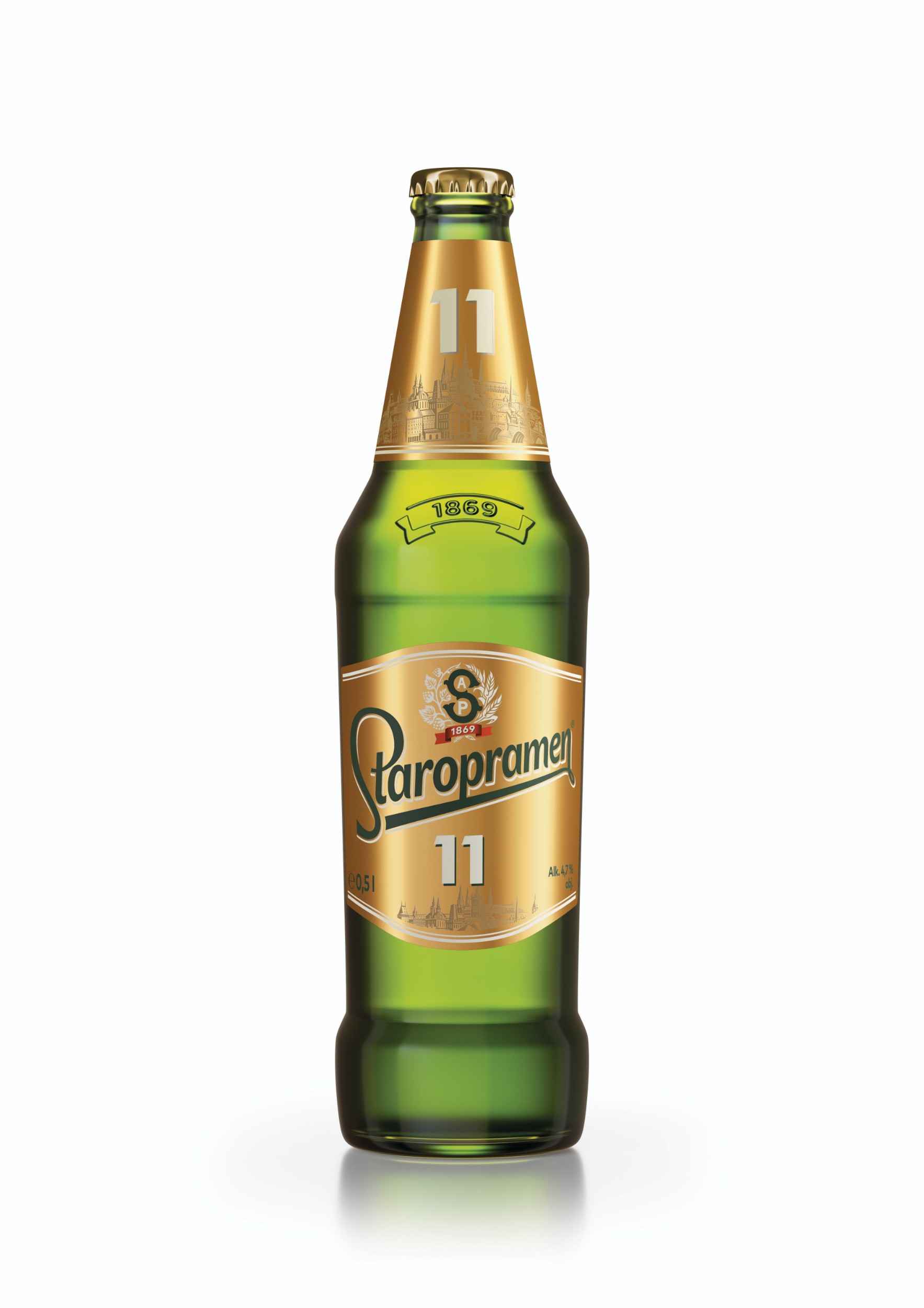 Staropramen Jedenáctka pivo ležák světlý sklo 0,5 l