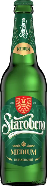 Starobrno Medium pivo ležák světlý 0,5l