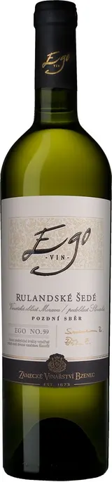 Zámecké Vinařství EGO Rulandské šedé pozdní sběr 750 ml