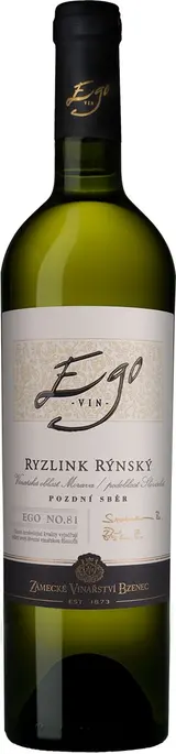Zámecké Vinařství EGO Ryzlink rýnský pozdní sběr 750 ml