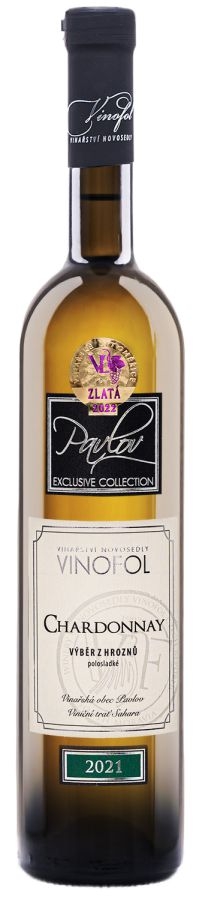 Vinofol Chardonnay výběr z hroznů, polosladké