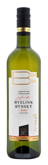 Vinařství Bílovice Ryzlink Rýnský pozdní sběr 0,75l