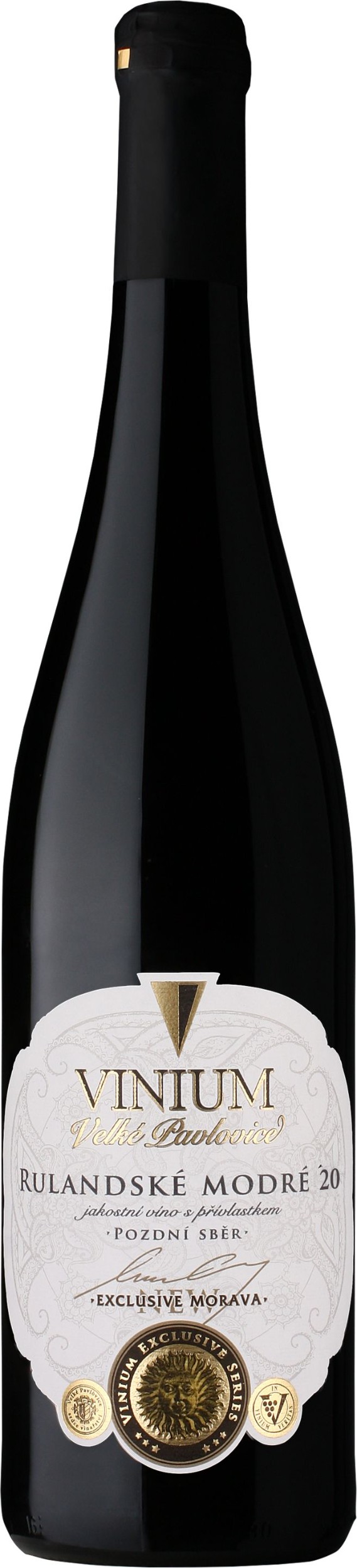 Vinium Exclusive Rulandské modré pozdní sběr 0,75 l