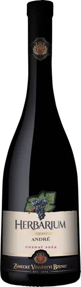 Zámecké Vinařství Herbarium Moravicum André pozdní sběr 750 ml