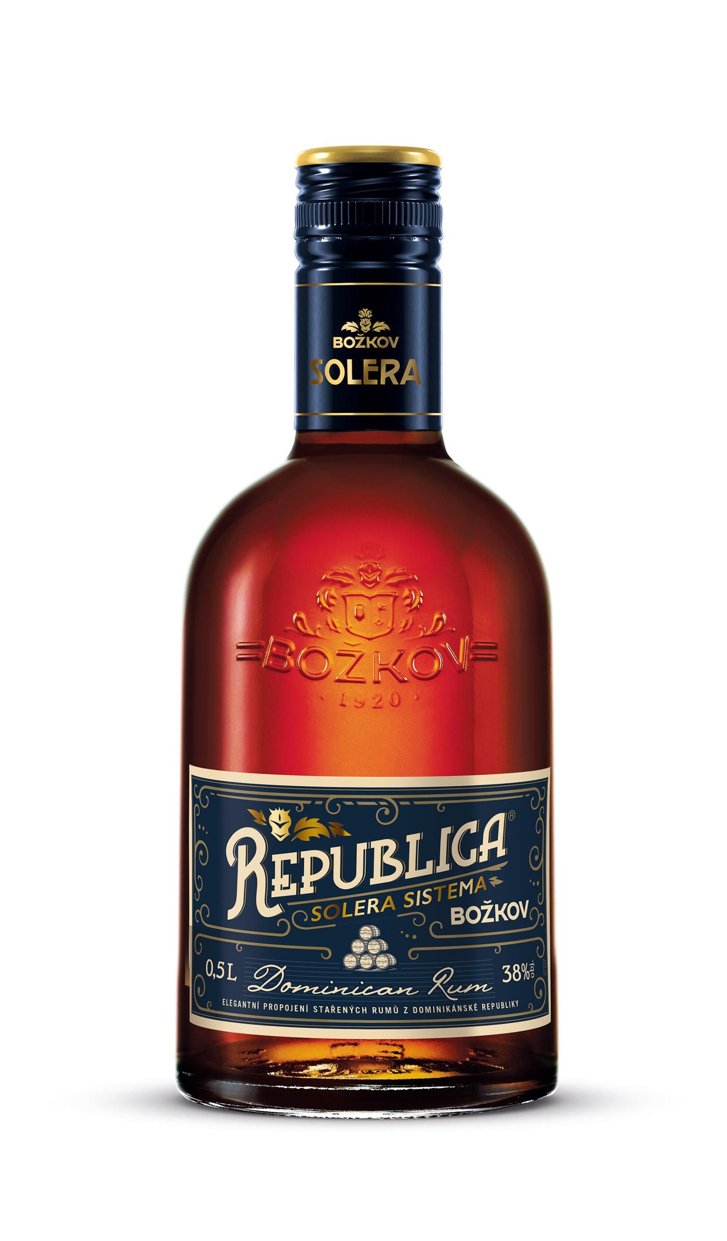 Božkov Republica Solera 38% 0,5 l