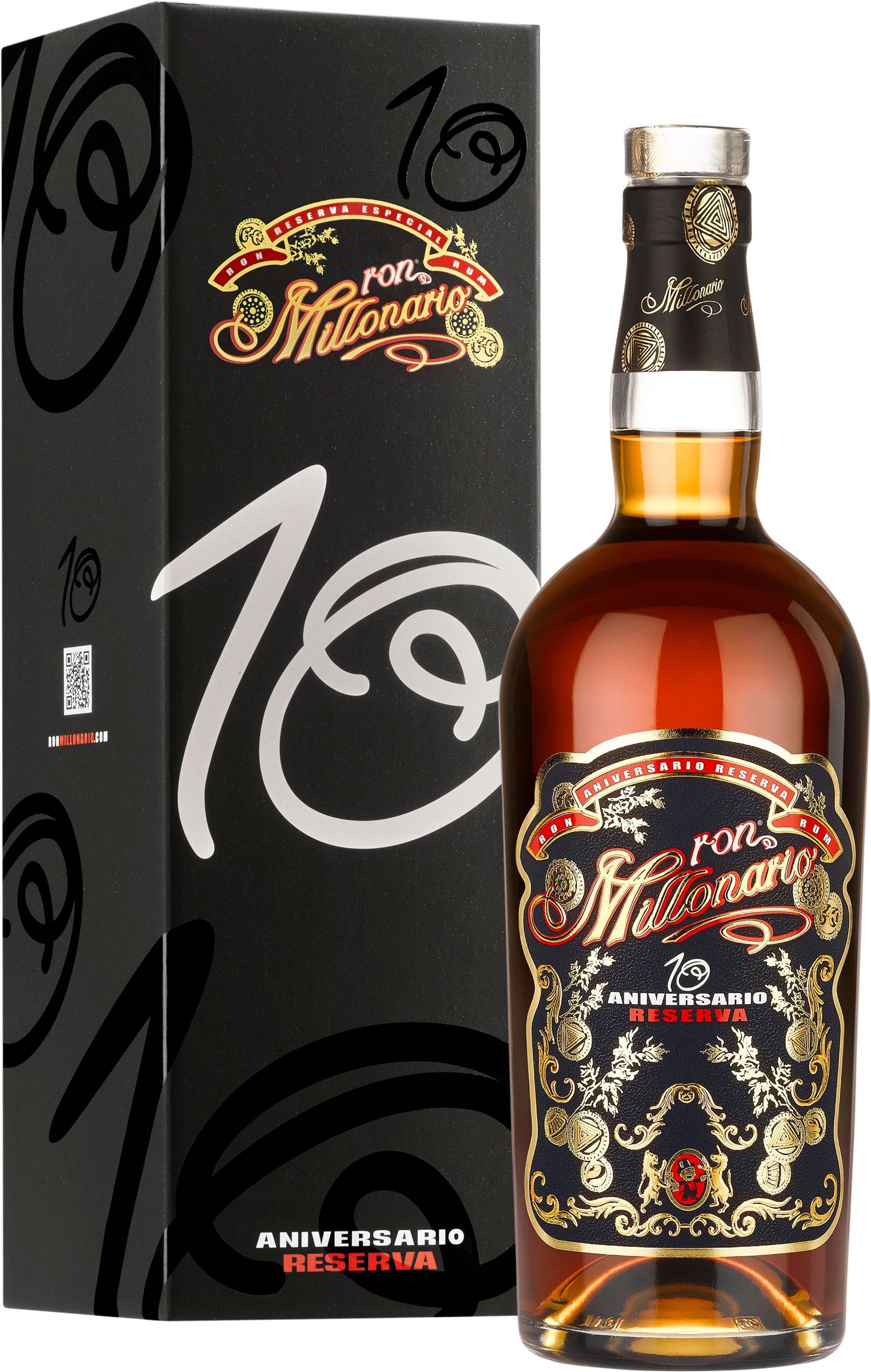 Ron Millonario 10 Aniversario Reserva v tubě 40% 0,7l