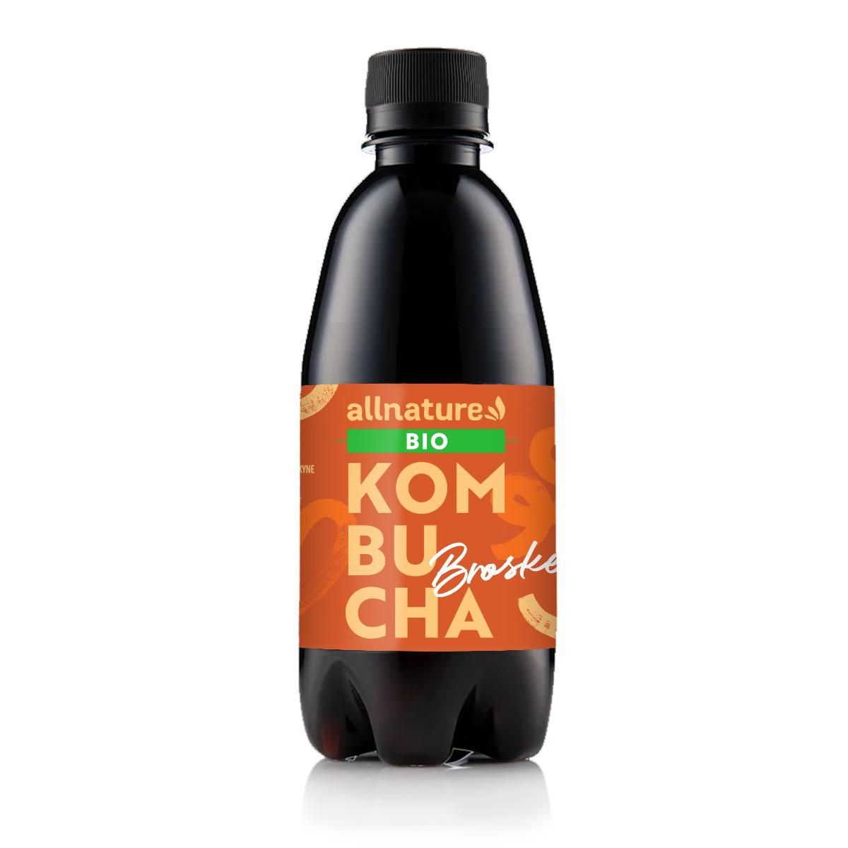 Allnature Kombucha Broskev BIO 330 ml