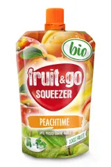 BIO fruit & go Peachtime jablko-banán-broskev-meruňka 100g