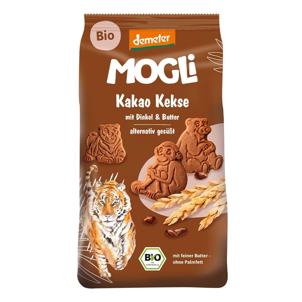Mogli BIO Kakaové sušenky s certifikací Demeter 125 g