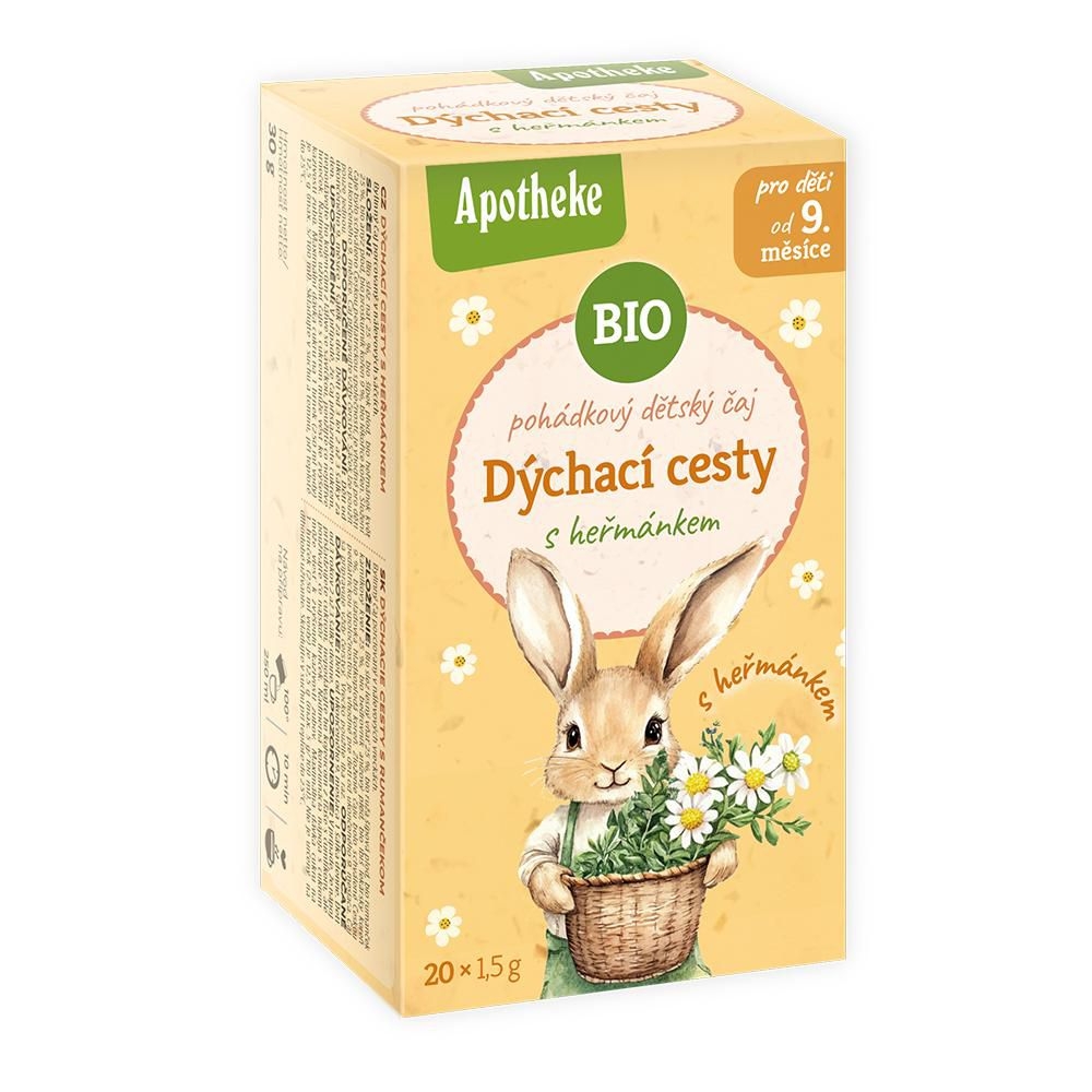 Apotheke BIO čaj dětský Dýchací cesty s heřmánkem 20x1,5g