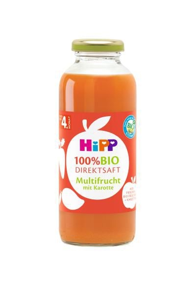 HiPP 100% BIO JUICE Ovocná šťáva s karotkou 330 ml