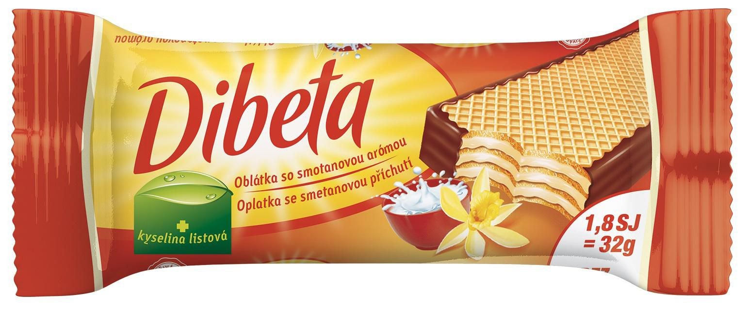 Dibeta Oplatka smetanová 32 g