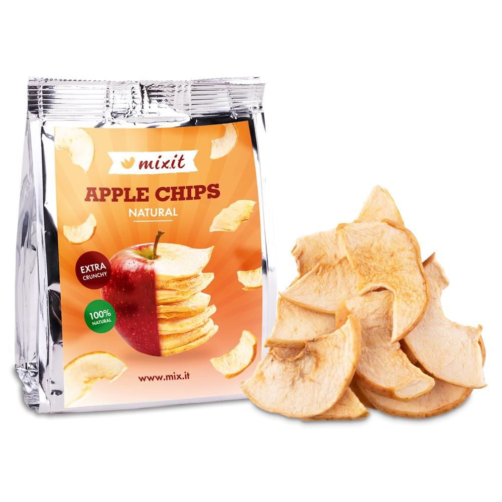 Mixit Jablečné chipsy - Natural do kapsy 25 g