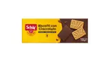 Schär Biscotti con Cioccolato sušenky bez lepku polomáčené v hořké čokoládě 150 g