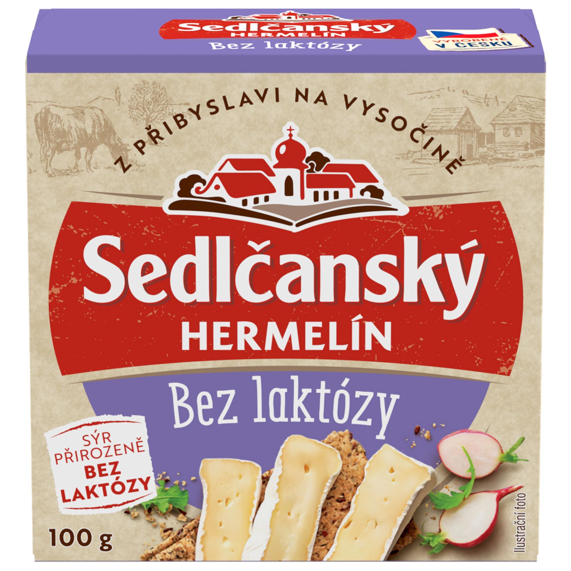 Sedlčanský Hermelín bez laktózy 100g