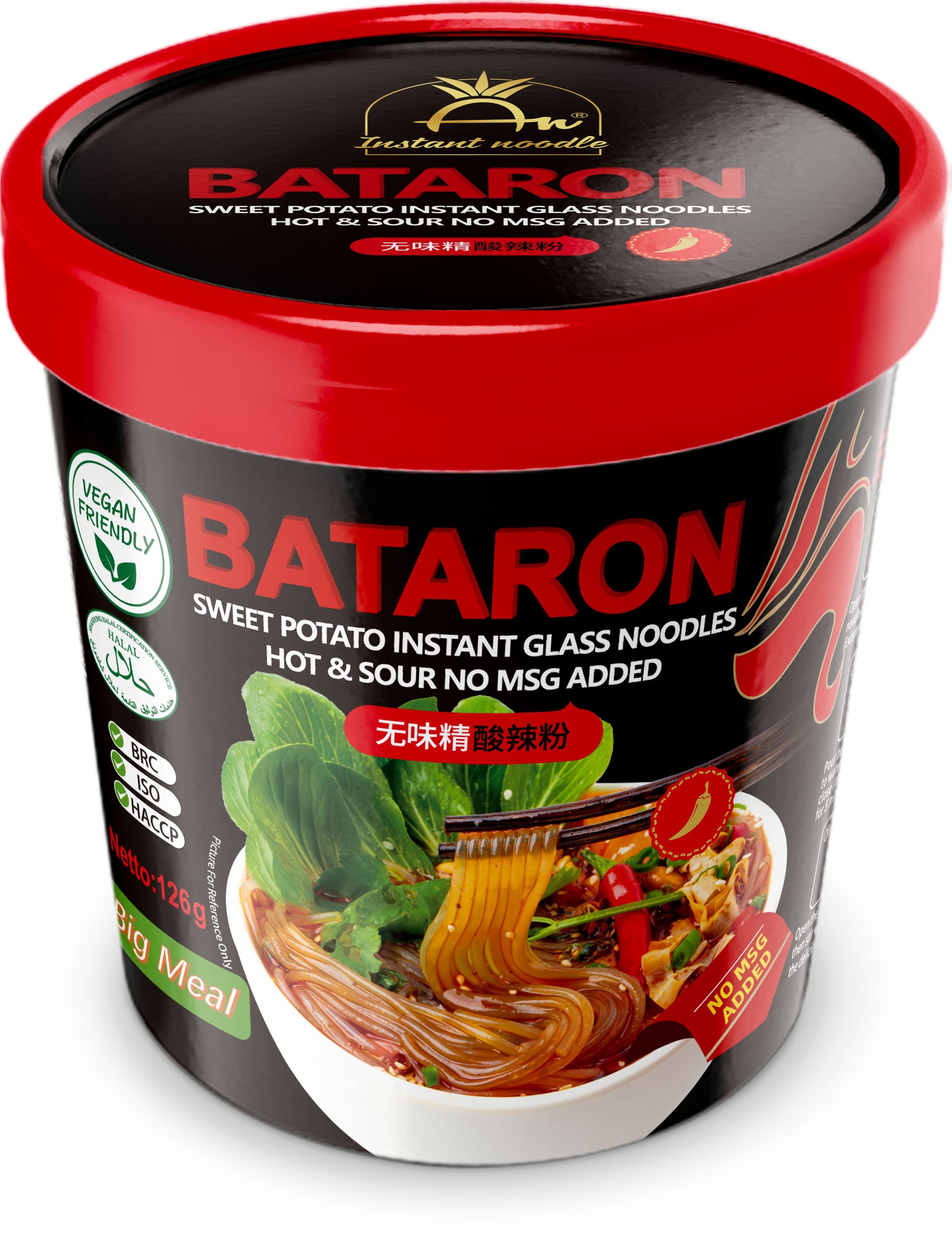 Bataron batátové skleněné nudle bez glutamátu 126g