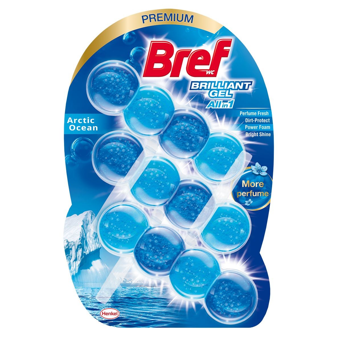 Bref Brilliant Gel Arctic Ocean WC blok 3x42g