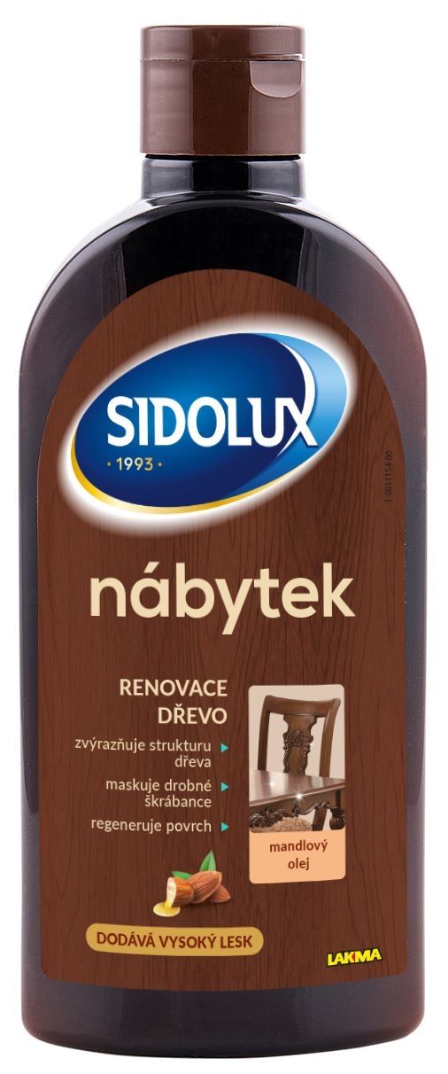 Sidolux Renovač mléko na nábytek Mandle 300 ml