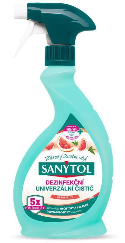 Sanytol Dezinfekce univerzální čistič grapefruit - citronová tráva 500 ml