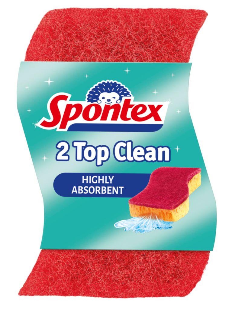 Spontex 2 Houbička TOP CLEAN 2 V 1