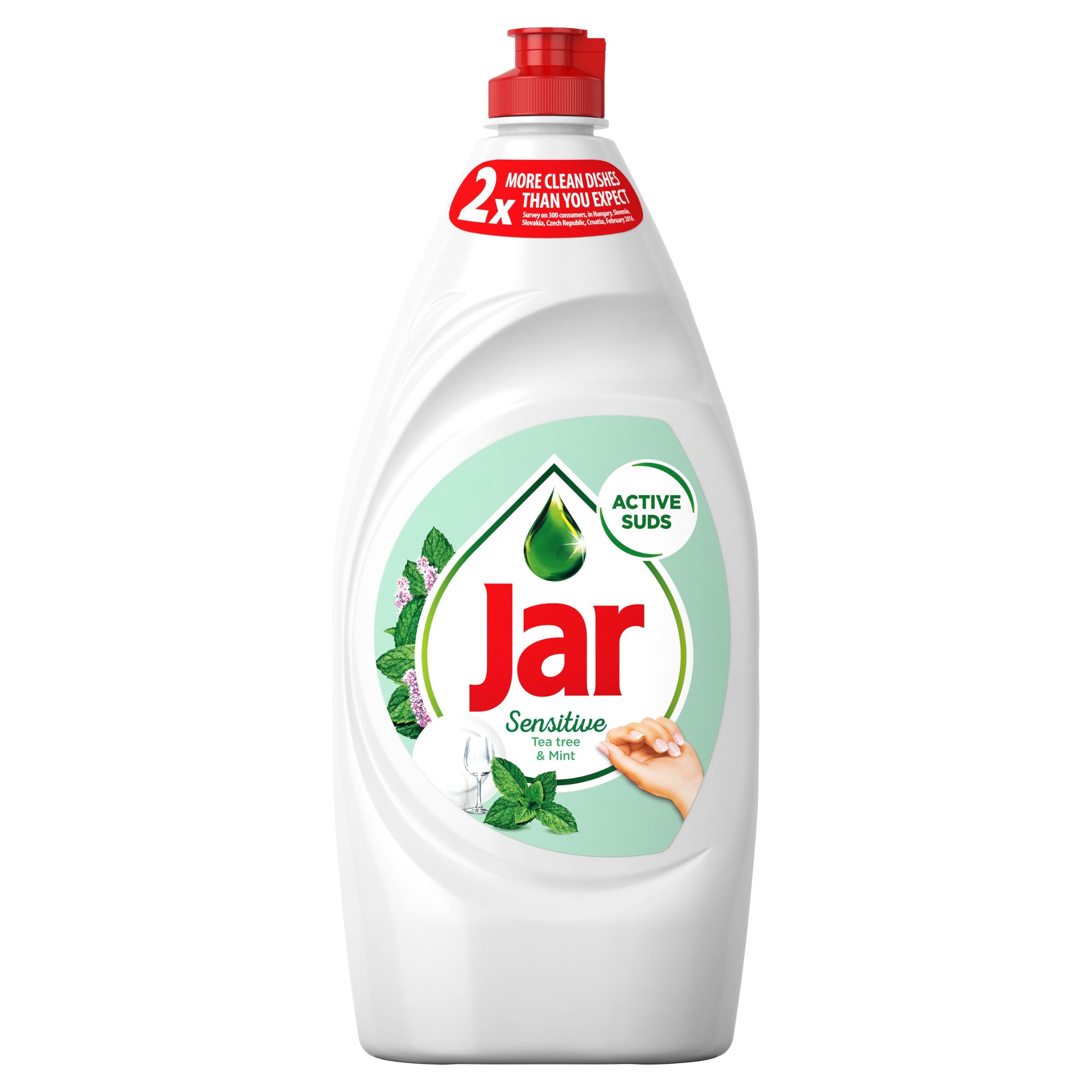 Jar Sensitive prostředek na mytí nádobí teatree & mint 900 ml