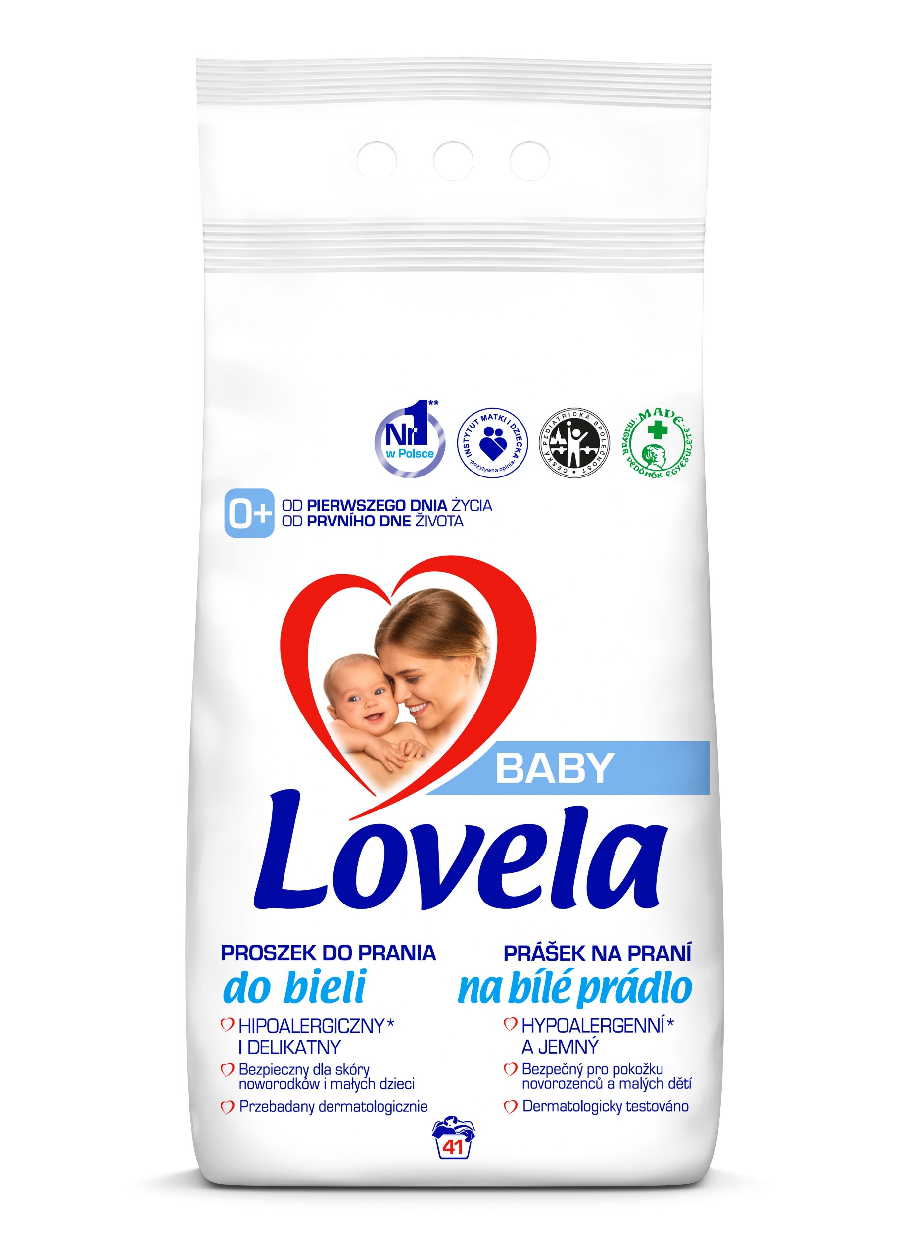 Lovela Baby Prášek na praní na bílé prádlo 4,1kg 41 praní
