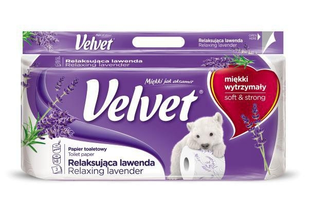 Velvet toaletní papír Relaxing Lavender 8x150 3vrstvý 8KS