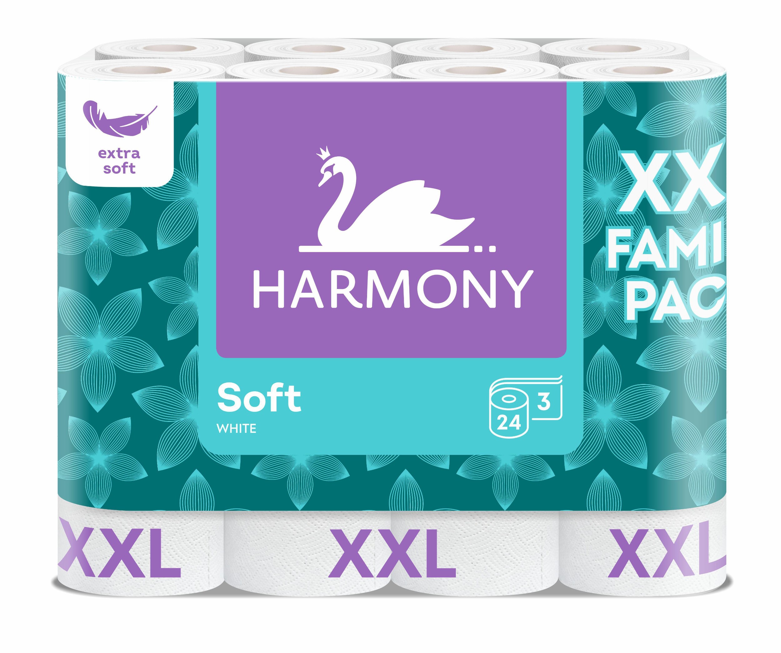 Harmony Soft White toaletní papír 3vrstvý 24ks
