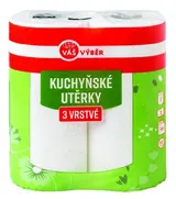 Váš Výběr kuchyňské utěrky 3vrstvé 2 ks