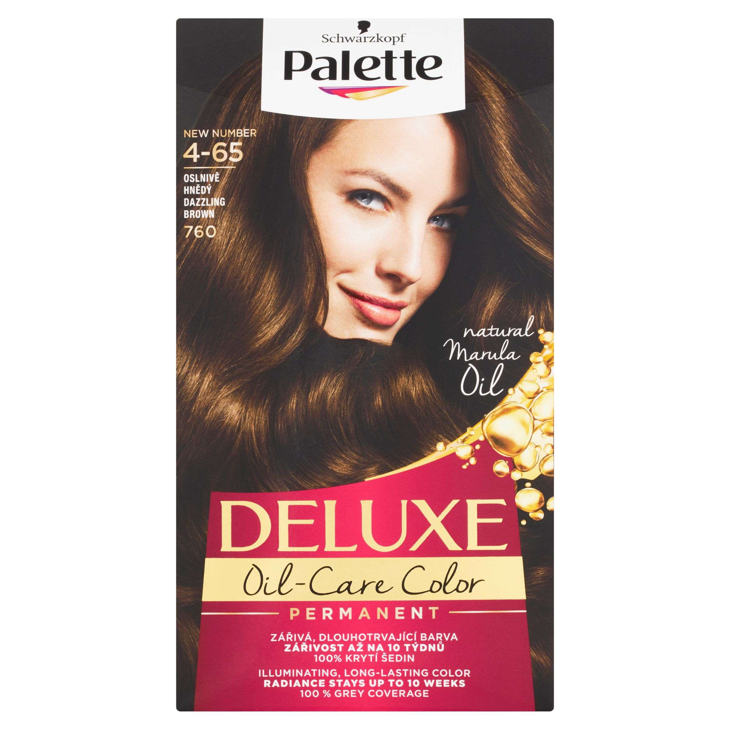 Palette Deluxe dlouhotrvající barva oslnivě hnědý 760 50 ml