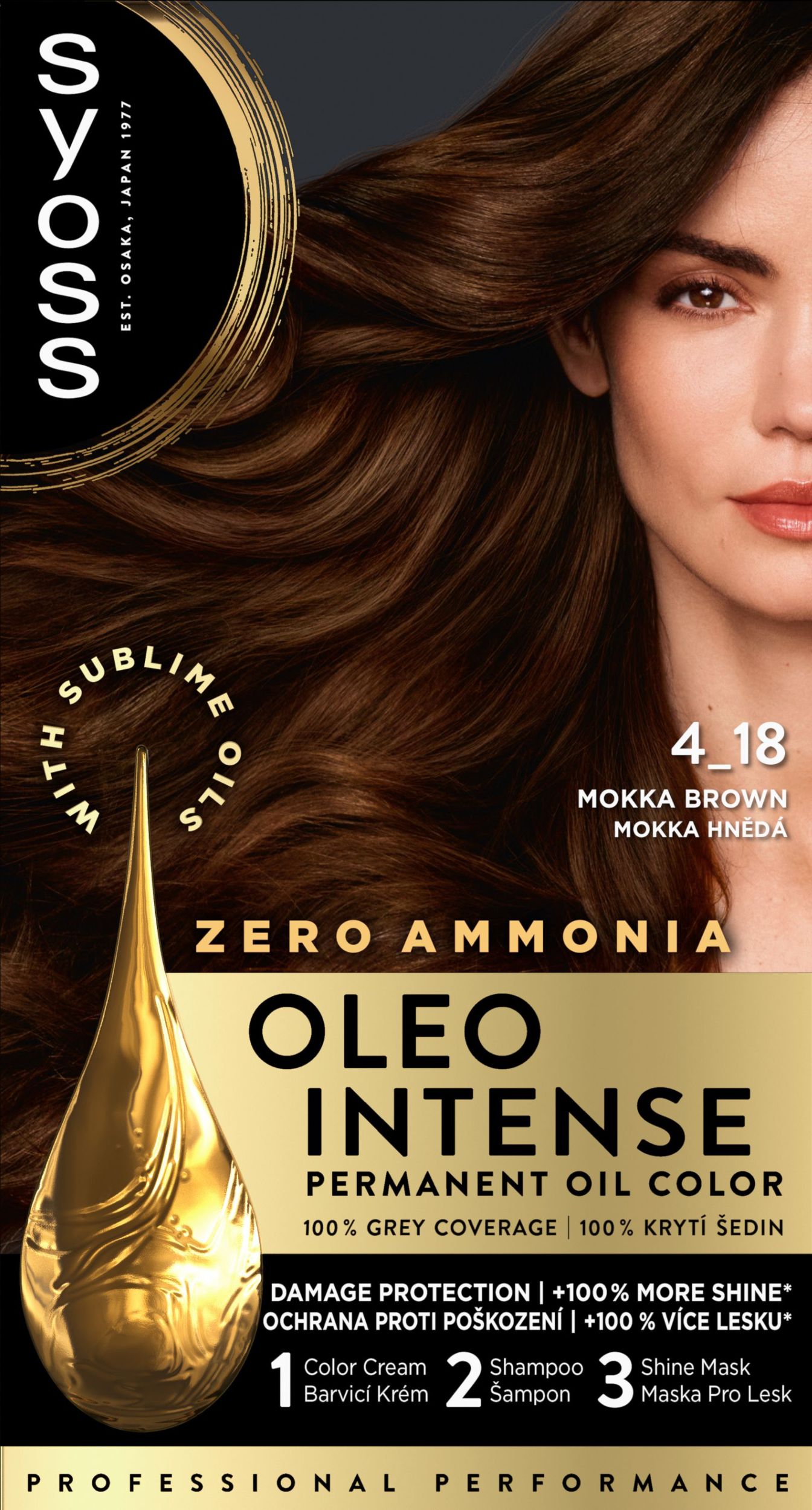 Syoss Oleo Intense olejová barva hnědá moka 4-18 50 ml