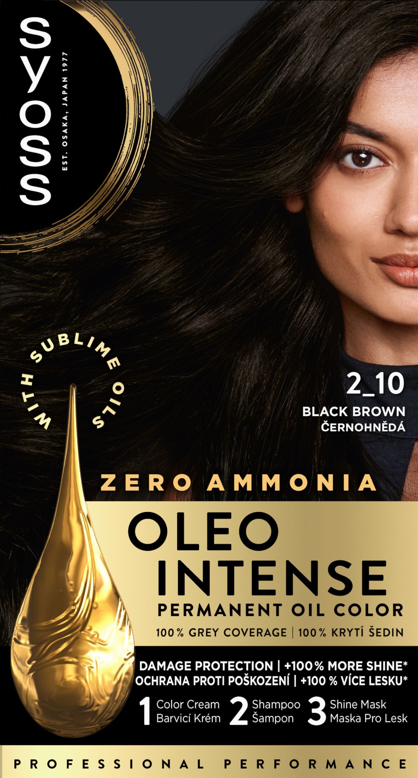 Syoss Oleo Intense olejová barva černohnědý 2-10 50 ml