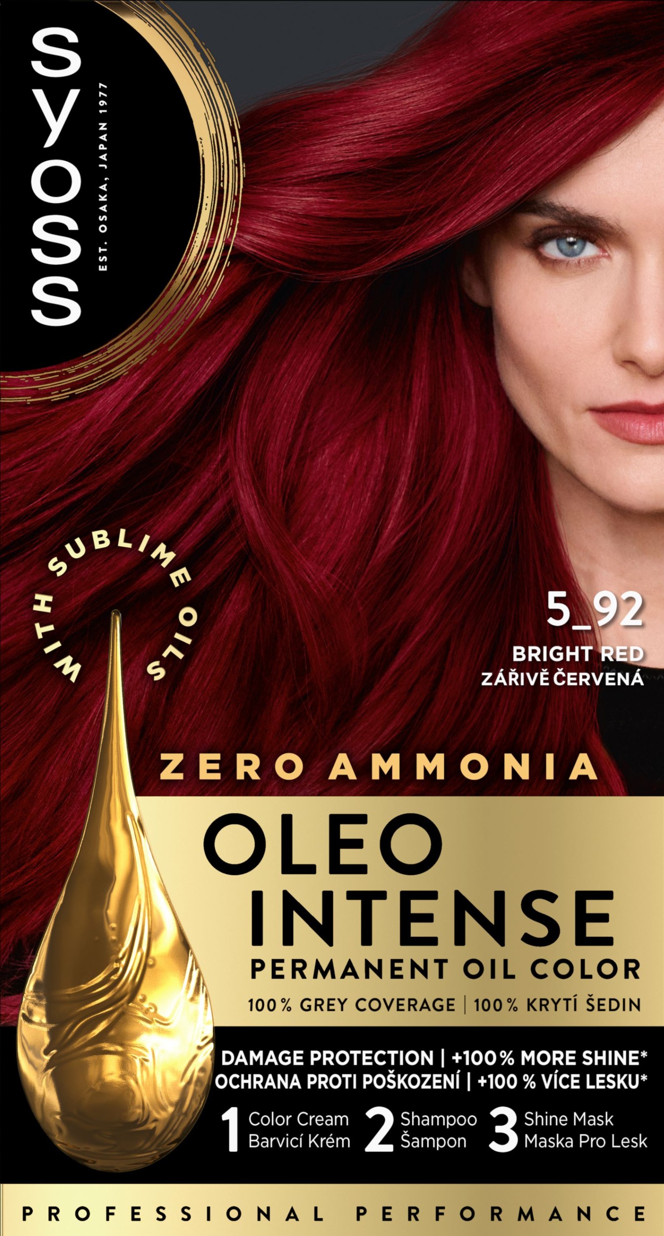 Syoss Oleo Intense olejová barva zářivě červený 5-92 50 ml