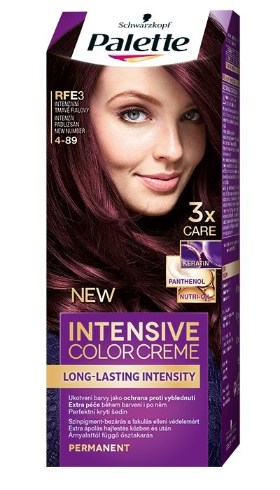 Schwarzkopf Palette Intensive Color Creme barva na vlasy intenzivní tmavě fialový RFE3 50 ml