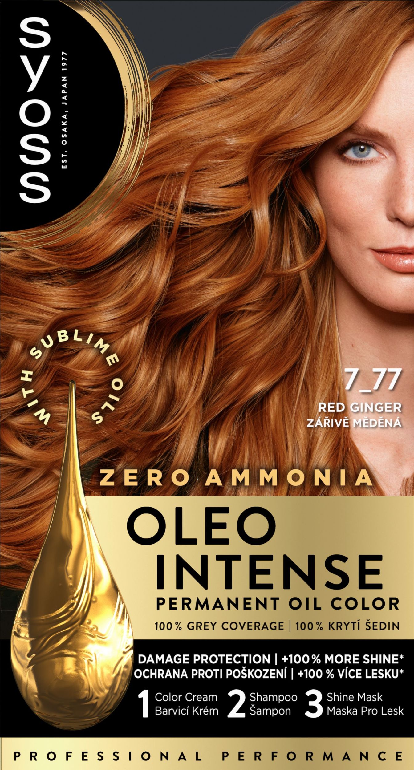Syoss Oleo Intense 7-77 Zářivě měd 50ml