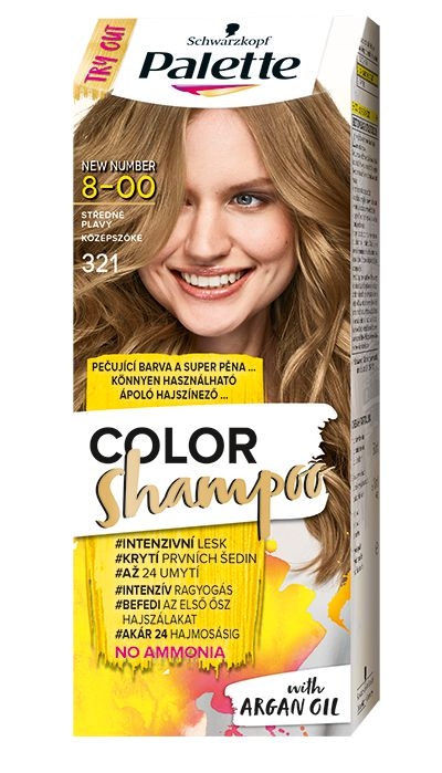 Schwarzkopf Palette Color Shampoo barva na vlasy středně plavý 321 50 ml