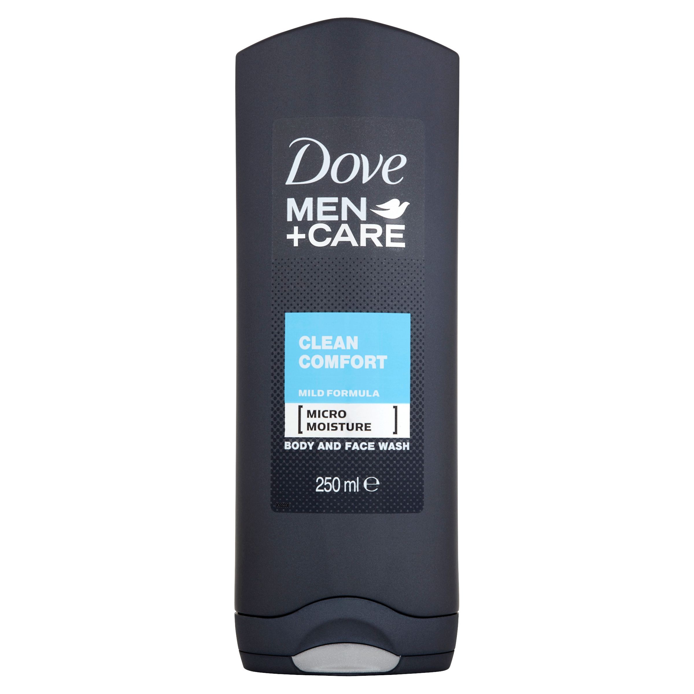 Dove Men+Care Clean Comfort sprchový gel na tělo a obličej pro muže 250 ml
